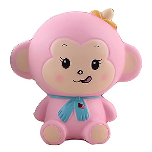Squishy Slow Rising Soft Scented Kawaii Monkey Decompression Toy Pink