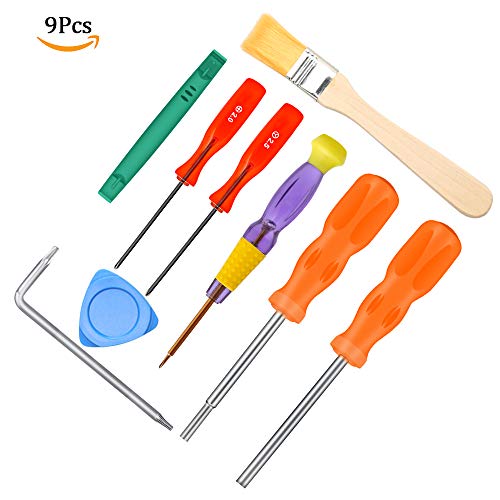 E.Durable Gamebit Set, 3.8mm and 4.5mm Security Screwdriver Game Bit Set for Nintendo Switch 3DS N64 Console Wii U Sega Master Genesis 32x, Game Cube Console,etc - Lifetime Warranty