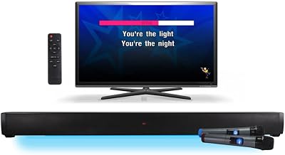 Mr Entertainer STARBAR Karaoke Soundbar with 2 Wireless Mics – All-in-One