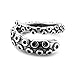 Octopus Tentacle Adjustable Ring in Sterling Silver (Antique Finish)