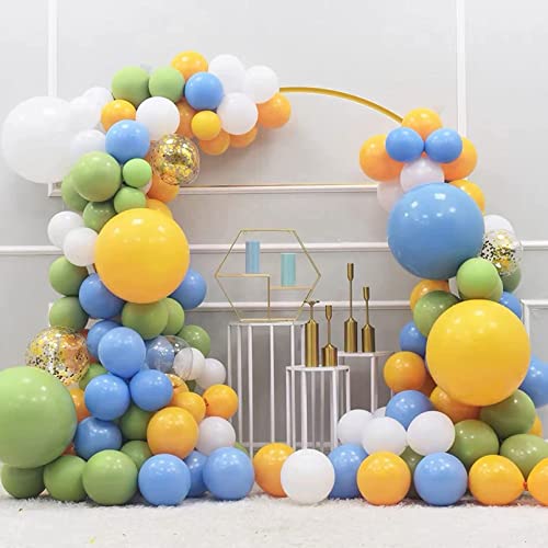AM ANNA Round Metal Arch Backdrop Stand 6.5ft,2 Meter Wedding Arch Circle Balloon Arch Iron Frame Decoration for Valentine Graduation Party Event Photo Background (Golden Circle Balloon Arch Stand)