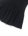 Inital Women's V Neck Short Sleeve Peplum Babydoll Tunic Tops Blouse Black1
