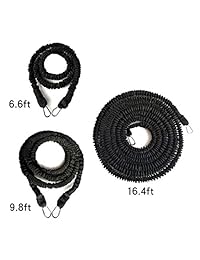 Sunsign - Juego de 4 cuerdas elásticas de resistencia para entrenar solas o parejas, ideal para taekwondo, hockey, tenis, fútbol, baloncesto, vallas, saltos verticales, movimiento lateral, Sprint Overpeed