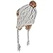 OMECHY Womens Knit Peruvian Beanie Hat Winter Warm Wool Crochet Tassel Peru Ski Hat Cap with Earflap Pom Grey