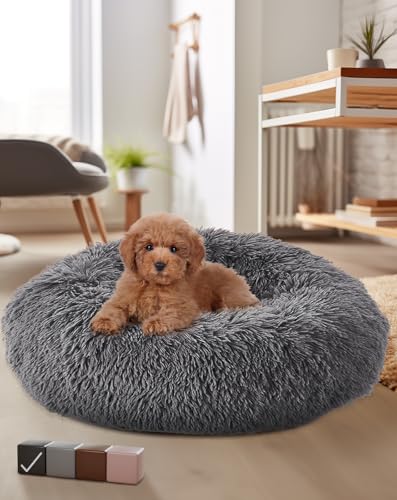 OhGeni Donut-Hundebett – Weich, Wasserdicht, Maschinenwaschbar Für Hunde & Katzen