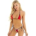 HiSexy Micro Bikini Set for Women Extreme Triangle Top G String Swearwear Sexy Multi Clour Tie Side Mini Bathing Suit