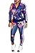 FOUNDO Women's Hawaii Floral 2 Piece Set Tracksuit Sports Joggers Jacket Suit