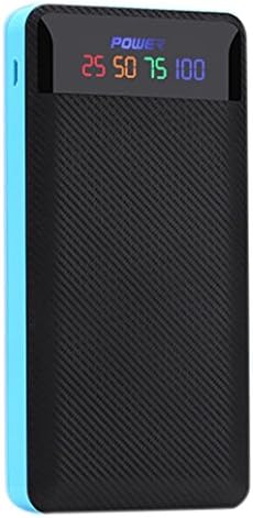 Creazy 2.1A Dual USB Power Bank Case 4x18650 Battery Charger DIY Box Case Kit for Phone (Blue)