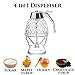 Hunnibi - No Drip Honey Dispenser, Acrylic Shatter Proof Syrup Pot Jar Container