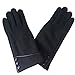 Women Touchscreen Phone Texting Polyester Windproof Winter Gloves one size fits all (Black)