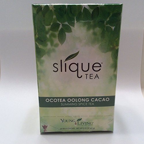 Slique Advanced Ocotea Oolong Cacao Tea Slimming Spice Tea 25 pouches by Young Living