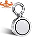 Fishing Magnet Double Sided Neodymium Magnet with Eyebolt, Combined 350 LBS Pulling Force Super Strong Magnet for Magnetic Fishing, Treasure Hunting Underwater 1.89 inch(48mm) Diameter