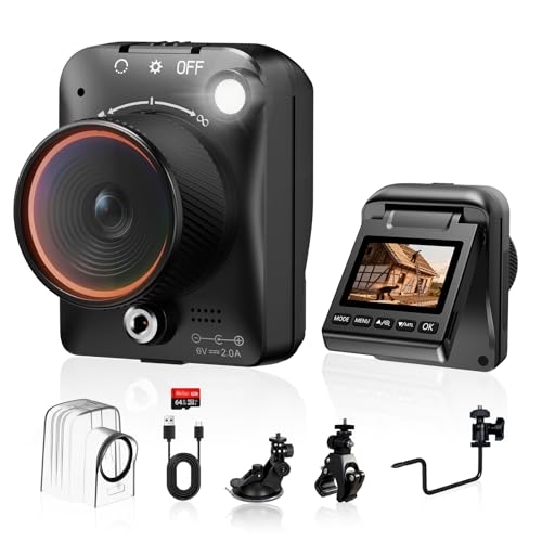 Time Lapse Camera 1296P 48MP Site Camera, 6X Digital Zoom, 180 Day Recording, Timelapse Camera with LED Light, Time-Lapse Camera for Construction Sites, Planting (64GB)