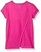 adidas Little Girls' Short Sleeve Graphic Tee Shirts, Neon Pink/Yellow, 6