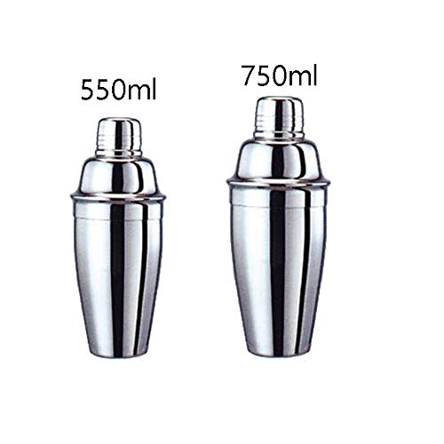 Aiglen 7Pcs 750 / 550ml Edelstahl Cocktail Shaker Set Shaker Tasse einfach zu Cocktail Kit Schnee Gramm Tasse Bar… – Bild 6
