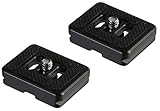 Set of 2 Replacement Quick Release Plate for the Sirui Tripod Kits with C-10, C-10X, E-10, E-20 Ball Heads and For 3T-35 Series Table Top Tripod Kits