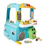 Fisher-Price Laugh and Learn Servin Up Fun Food Truck, Interactive Learning Toddler Role Play Toy, Speaking Toy, Gift for 18 Months Plus