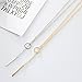 choice of all Lariat Necklace for Women Rose Gold Necklaces for Women Slip Chain Necklace Dainty Long Necklace Y-Shaped Pendant Necklace Trendy Chain Gold Jewelry For Women