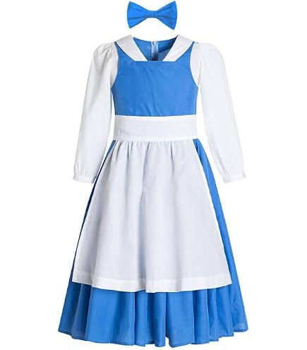 Disguise Disney Princess Belle Beauty & the Beast Blue Dress Costume, Girls Large/10-12 : Clothing, Shoes & Jewelry