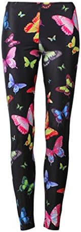 Adventure Time Punk Rock Harajuku Fitness Leggins Sexy 3d Print Colorful Butterfly Women Leggings Wholesale KDK1654 M