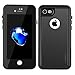 iPhone 7 Waterproof Case, Easylife IP68 Certified Snowproof Shockproof Dirtproof Matte Back Shell with HD Optical Lens and High Sound Quality Cover Perfectly Fit for iPhone 7-Black