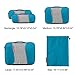 Gonex Packing Cubes Travel Luggage Organizers Different Set L+M+2Slim+Laundry Bag Blue