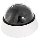 Camera Housing Cover - SODIAL(R) Plastic Security CCTV CCD Dome Shape Camera Housing Cover Black+White