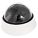 Camera Housing Cover - SODIAL(R) Plastic Security CCTV CCD Dome Shape Camera Housing Cover Black+White