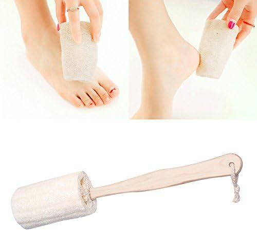 2 Pcs Natural E Loofah Shower Brush Spa Scrubbe Texture Of The Vegetable Fibers Gently Your Body. Rinse And Hang To Dry After Each Use.