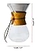 Comfify Pour Over Coffee Maker with Borosilicate Glass Carafe and Reusable Stainless Steel Filter - Manual 30 oz Coffee Dripper Brewer with Real Wood Sleeve