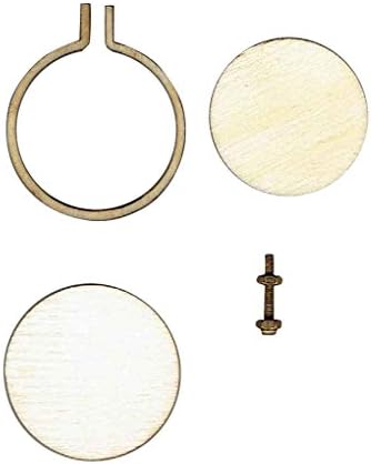 Firiodr Mini Embroidery Hoop Wooden Square Cross-stitch Frame Small Hand Stitching Fixator Oval Framing Hoop Ring DIY Gift