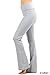 Zenana Women Fold Over Waist Cotton Stretch Flare Leg Boot Cut Yoga Pants Leggings