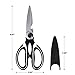 Heavy Duty Kitchen Shears, Ultra Sharp Stainless Steel Multi-Purpose Kitchen Scissors with Cover for Chicken, Fish, Poultry, Vegetables and BBQ