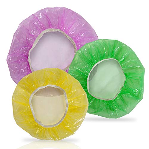 image for Besti Set of 96 Colorful Elastic Food Storage Covers | Reusable Fitted