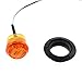 12 Pcs TMH 1-1/4 Inch Mount Amber LENS & Amber LED Clearance Markers, side marker lights, led marker lights, led side marker lights, trailer marker light for Truck Bus RV Pickup 12V DC