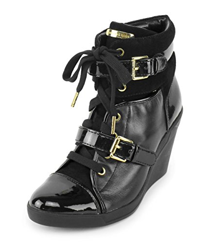 michael kors skid wedge sneakers