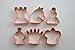 Miniature Chess Pieces Copper Cookie Cutter Set