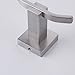 KES Bath Towel Hook SUS 304 Stainless Steel Bathroom Shower Double Coat and Robe Hook Wall Mount Modern Square Brushed Finish, A21061-2