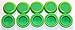 Blaydessales Green Disc Refill Set of 50 for Nerf Vortex, Zombi, Ripshot, Ricochet and Fusefire Blasters , 50 Blaydessales Disc. 50 Soft Foam Disc for Disc Shooting Guns. Nerf War Party Supplies