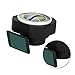 Car Inclinometer,Outdoor Auto Mini Compact Ball Compass Luminous LED Car Compass Angle Slope Meter Balancer Measure Equipment
