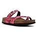 Birkenstock Womens Papillio Tabora Birko-Flor Adjustable Cork Sandal Shoe, Tropical Leaf Pink, 38