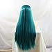 Lucyhairwig Teal Blue Lace Front Wig Heat Resistant Fiber Hair Synthetic Lace Front Wigs Straight Glueless Wigs For Women