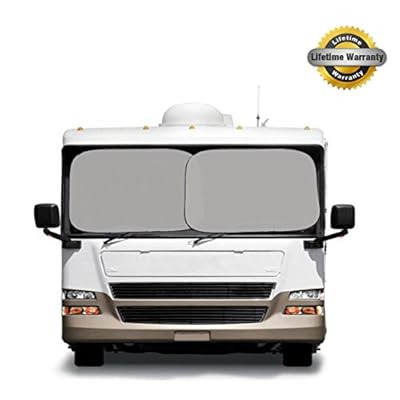 Basix Platinum Magic Shade - SUPER JUMBO Rv Truck Suv Big Car Sunshade Matt Grey - Lifetime Warranty