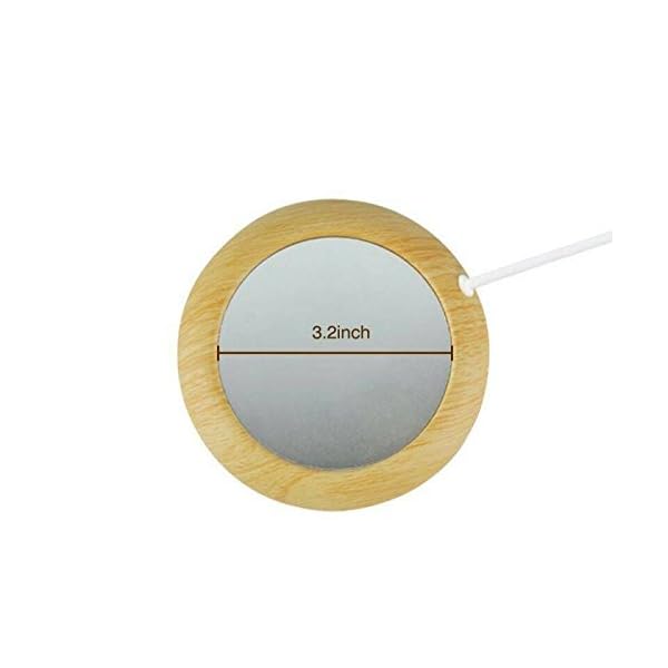 Coffee Mug Warmer for Office/Home Use (Light wood)