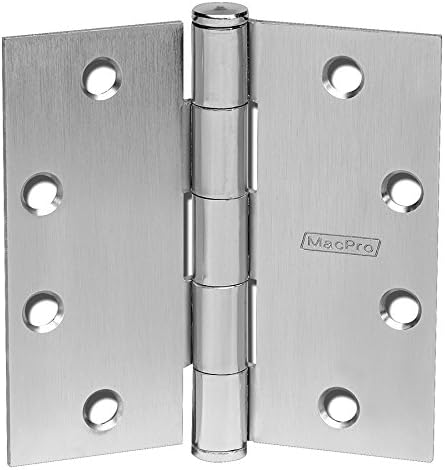 McKinney Products MP79 4 1/2 x 4 1/2 US26D Hinge, Steel (Pack of 3)