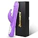 G Spot Rotating Bunny Vibrator with 3 Speeds 7 Vibration Modes for Women, PALOQUETH Waterproof Rotating Rabbit Clitoris Personal Vibrator with Independent Dual Motors for Intense Stimulation