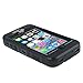 Korecase Compatible with iPhone 4 Shockproof Case Heavy Duty Hybrid High Impact Body Rugged Silicone Protective Cover with Dust Plug Black
