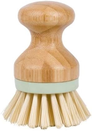 Sponge Scouring Cleaning Supplies Multifunctional Tool Kitchen Cleaning Brush Wooden Handle Dish Scrubber Pot Pan Dishwasher, Material:Solid wood Loofah sponge natural