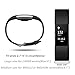 Charge 2 Elastomer Bracelet, Sweat and Water Resistance Easy Cleaning Fitness Wristband Bands, Fitbit Charge 2 Replacement Silicone Watchband Strap with A Surgical-Grade Stainless Steel Buckle