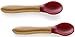 Avanchy Baby Toddler Bamboo Feeding Spoon. Fda Approved, Bpa Free Silicone. A Great Baby Gift Set! 2 Pack, 5.5